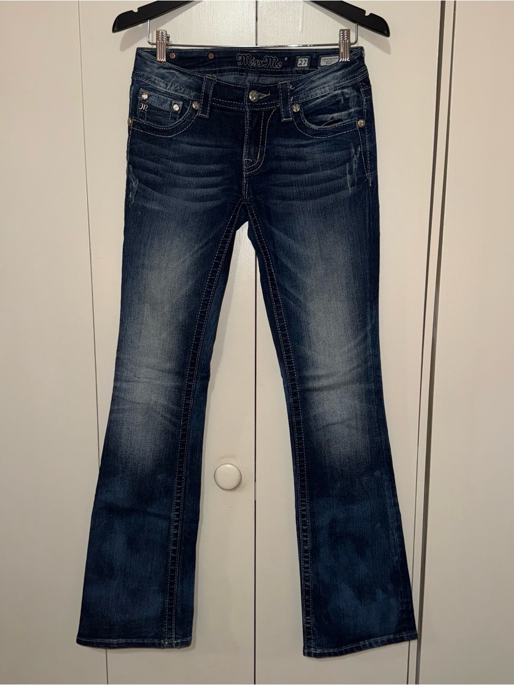 Miss Me Dark Blue Flared Jeans